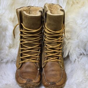 Brown Leather Women's Boots